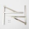 HaHawaii Air Conditioner Bracket,2Pcs Wall Mount Bracket AC Rust-Free Stainless Steel Support Rack Silver view 3