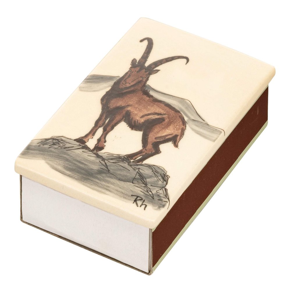 KUHN RIKON 39717 Matchwood Box, Large Capricorn, Ceramic, Stoneware