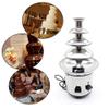 4-Tier Chocolate Fondue Fountain Electric Stainless Steel Chocolate Cream Cheese Melting Machine Commercial Home 110V 170W for Party Restaurant Weddin view 2