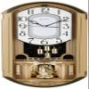 Bulova C4900 Golden Music Wall Clock | Gold-Tone Case with Rotating Crystal Pendulum | 12 Melodies | Adjustable Volume | Night Shutoff view 3