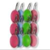 Thorness Twelve Green, Blue and Pink Round Shower Curtain Hooks view 1