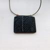 Ebony wood pendant with string view 2