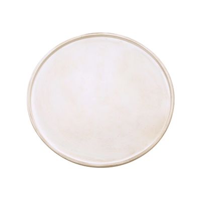 DN DECONATION White Wood Tray, 14.76 Decorative Tray for Coffee Table, Decorative Round Trays for Dining Room, Living Room, Farmhouse Decor