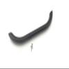 5304464066 Black Door Handle Compatible With Frigidaire Microwaves view 1
