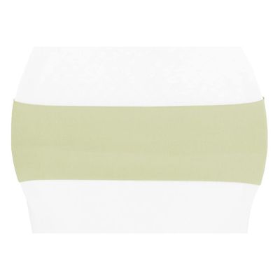 CVL 10 Pcs, Spandex Chair Band 5" X 12" - Sage Green for Baby Showers, Wedding Receptions, Anniversaries, Quinceaneras, Bridal Showers