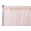1 Pc, Sheer Voile Flame Retardant (Fr) 10Ft H X 118" W Drape/Backdrop Curtain Panel - Blush/Rose Gold(Machine Washable Cold & Low Heat) for Upcoming Wedding, Birthday, Shower, Tradeshow view 1