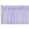 1 Pc, Sheer Voile Flame Retardant (Fr) 10Ft H X 118" W Drape/Backdrop Curtain Panel - Lavender(Machine Washable Cold & Low Heat) for Upcoming Wedding, Birthday, Shower, Tradeshow view 1