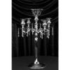 CVL 1 Pc, 27" Candelabra Centerpiece W/Hanging Crystals - Silver for Wedding, Birthday Celebrations, Anniversaries view 2