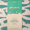 Pillowfort Toddler Friendly Fins Cotton Sheet Set Blue view 2