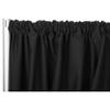 1 Pc, Poly Premier Fire Retardant (Fr) 8Ft H X 60" W Drape/Backdrop - Black(Machine Washable Cold & Low Heat) for Upcoming Wedding, Birthday, Shower, Tradeshow view 1
