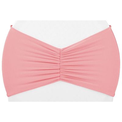 CVL 10 Pcs, 8" X 13" (Unstretched) Ruffled Spandex Chair Band - Dusty Rose/Mauve for Wedding Or Special Event Decor