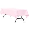 CVL 1 Pc, 60"X120" Rectangular Polyester Tablecloth - Pastel Pink for Weddings, Trade Shows, Showrooms, Events view 1