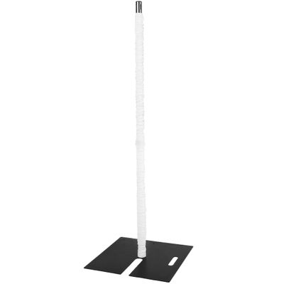 1 Pc, 10Ft Spandex Upright Pole Cover - White For Weddings & Event Receptions