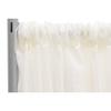 1 Pc, Sheer Voile Flame Retardant (Fr) 10Ft H X 118" W Drape/Backdrop Curtain Panel - Ivory(Machine Washable Cold & Low Heat) for Upcoming Wedding, Birthday, Shower, Tradeshow view 1