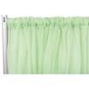 1 Pc, Sheer Voile Flame Retardant (Fr) 10Ft H X 118" W Drape/Backdrop Curtain Panel - Mint Green(Machine Washable Cold & Low Heat) for Upcoming Wedding, Birthday, Shower, Tradeshow view 1