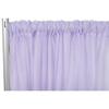 1 Pc, Sheer Voile Flame Retardant (Fr) 14Ft H X 118" W Drape/Backdrop Curtain Panel - Lavender(Machine Washable Cold & Low Heat) for Upcoming Wedding, Birthday, Shower, Tradeshow view 1
