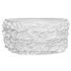 CVL 1 Pc, 17Ft Gathered Lamour Satin Table Skirt - White for Weddings, Baby Showers, Or Special Celebration Decor view 1