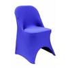 1 Pc, Folding Spandex Chair Cover - Royal Blue For Wedding Or Special Occasion Decor view 1