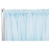 1 Pc, Sheer Voile Flame Retardant (Fr) 10Ft H X 118" W Drape/Backdrop Curtain Panel - Baby Blue(Machine Washable Cold & Low Heat) for Upcoming Wedding, Birthday, Shower, Tradeshow view 1