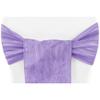 CVL 10 Pcs, Accordion Crinkle Taffeta Chair Sash - Victorian Lilac/Wisteria for Bridal Showers, Holidays, Baby Showers, Sweet 16'S view 1