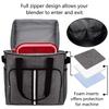 BAGLHER Heavy Duty Kitchen Mixer Cover for 6-8 Quart Stand Mixers, 2-in-1 Shoulder & Hand Carrying Case with Accessory Pockets (15x10.5x17, Grey) view 3