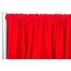 1 Pc, Poly Premier Fire Retardant (Fr) 12Ft H X 60" W Drape/Backdrop - Red(Machine Washable Cold & Low Heat) for Upcoming Wedding, Birthday, Shower, Tradeshow view 1