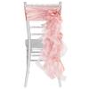 1 Pc, Curly Willow 29" Chair Sash - Dusty Rose/Mauve for Weddings, Quinceaneras, Birthday Celebrations view 2