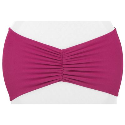 CVL 10 Pcs, 8" X 13" (Unstretched) Ruffled Spandex Chair Band - Fuchsia for Wedding Or Special Event Decor