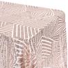 1 Pc, Geometric Glitz Art Deco Sequin Tablecloth 132" Round - Blush/Rose Gold For Wedding Ceremonies & Receptions, Bridal Showers, Baby Showers, Quinceaneras, Anniversary Parties, Or Special Event view 2