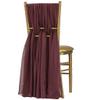 CVL 1 Set, 5pcs Pack of 19 X72 Chiffon Chair Sashes/Ties - Burgundy for Weddings, Baby Or Bridal Showers, Birthday Festivities & Themed Party view 2
