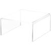 Plymor Clear Acrylic Short Square Display Riser, 3" H x 6" W x 6" D (3/16" thick) (6 Pack) view 1