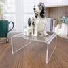Plymor Clear Acrylic Short Square Display Riser, 3" H x 6" W x 6" D (3/16" thick) (6 Pack) view 2