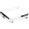 Plymor Clear Acrylic Beveled Corner-Cut Display Base, 4" W x 4" D x 0.75" H, Pack of 2 view 1