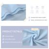 10Ft Chiffon Table Runner 5 Pieces Romantic Blue Wedding Runners 27x120 Inches Sheer Fabric for Rustic Bridal Shower Party Decoration view 3