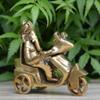 Aakrati Ganesh Ji Sitting on Morden Cart view 1