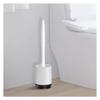 Wall Mounted Toilet Brush with Holder TPR Soft Hair Long Handle Toilet Brush Set Toilet Cleaning Brush Set White (Color : White, Size : Standing) view 1