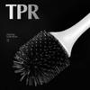 Wall Mounted Toilet Brush with Holder TPR Soft Hair Long Handle Toilet Brush Set Toilet Cleaning Brush Set White (Color : White, Size : Standing) view 4