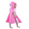 LOLANTA Kids Terry Cloth Cover Up Girl's Bath Towels Hooded Dinosaur, Girls Beach Towel Pool Poncho Swim Cover-Ups Cotton (Pink#B, 4-6 Years) view 2