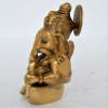 Aakrati Ganesh, Ganpati, Brass Statue Indian Hand Crafted Religious Sculpture of Ganesha 4 Inches Height view 4