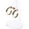 Plymor Clear Acrylic 2 Pair Hanging Earring Display Stand, 2.5" W x 2" D x 3.125" H (12 Pack) view 2