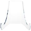 Plymor Clear Acrylic Flat Back Easel with Rounded Support Ledges, 4.5" H x 5.25" W x 4.5" D (12 Pack) view 2