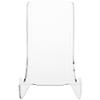 Plymor Clear Acrylic Flat Back Easel with Shallow Support Ledges, 6" H x 4" W x 3.25" D (12 Pack) view 2