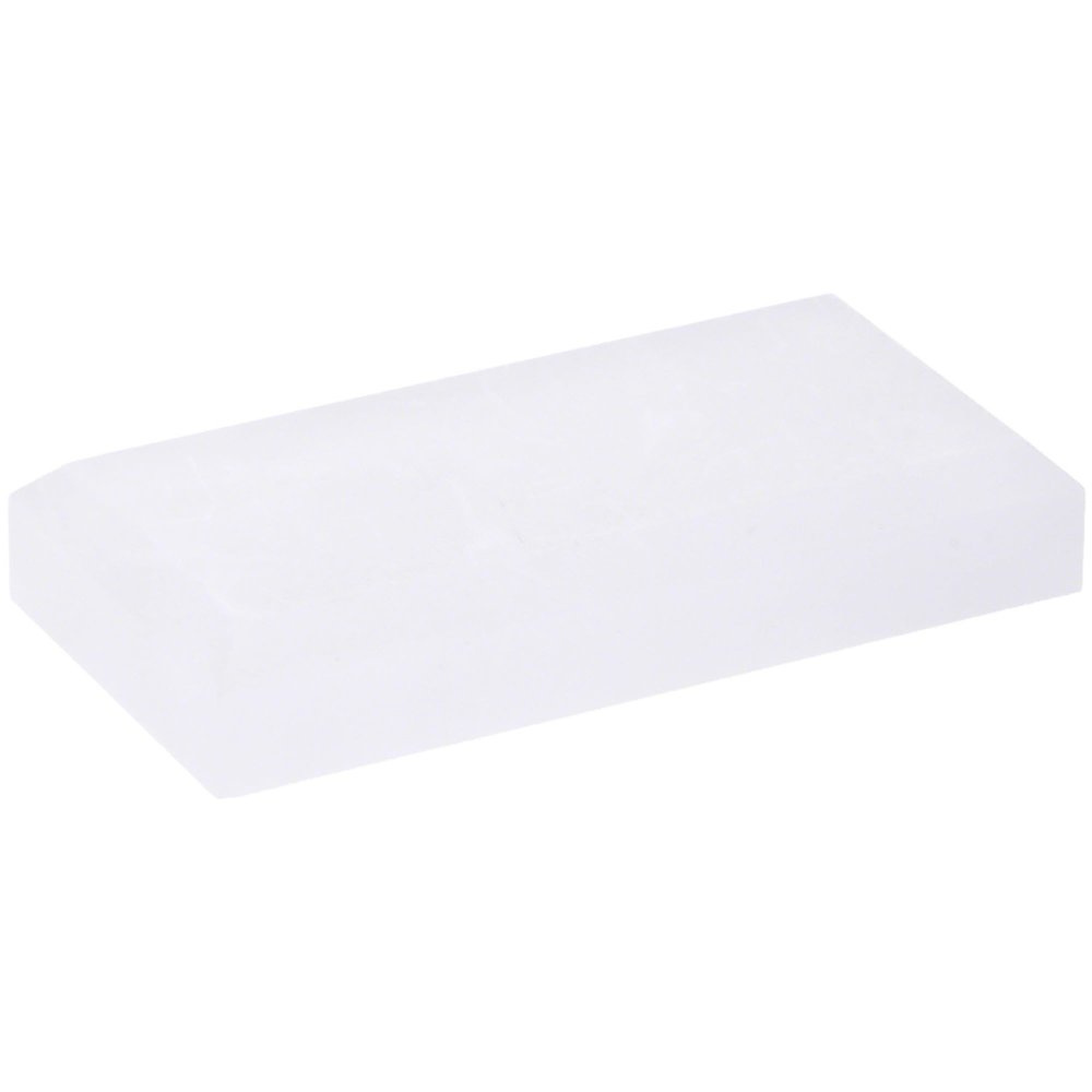 Plymor Frosted Acrylic Rectangular Beveled Display Base, 4" W x 2" D x 0.75" H, Pack of 3