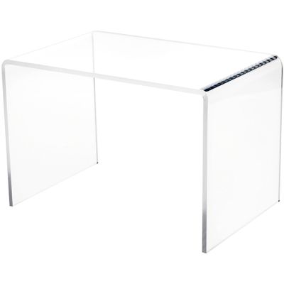 Plymor Clear Acrylic Small Rectangular Display Riser, 7" H x 10.5" W x 7" D (1/4" Thick) (6 Pack)