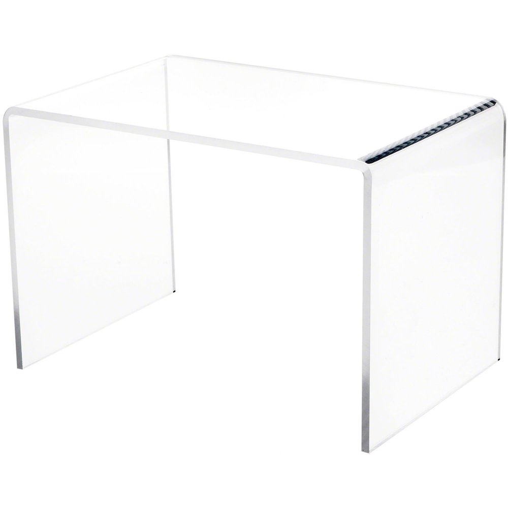 Plymor Clear Acrylic Small Rectangular Display Riser, 7" H x 10.5" W x 7" D (1/4" Thick) (6 Pack)