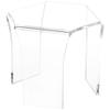 Plymor Clear Acrylic Tri-Leg (6 Sided) Display Riser, 4.75" H x 6" W x 5" D (6 Pack) view 1