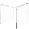 Plymor Clear Acrylic Beveled Square Display Riser, 6" H x 6" W x 6" D (3/8" Thick) (3 Pack) view 1
