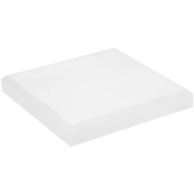 Plymor Frosted Acrylic Square Beveled Display Base, 5" W x 5" D x 0.75" H, Pack of 2