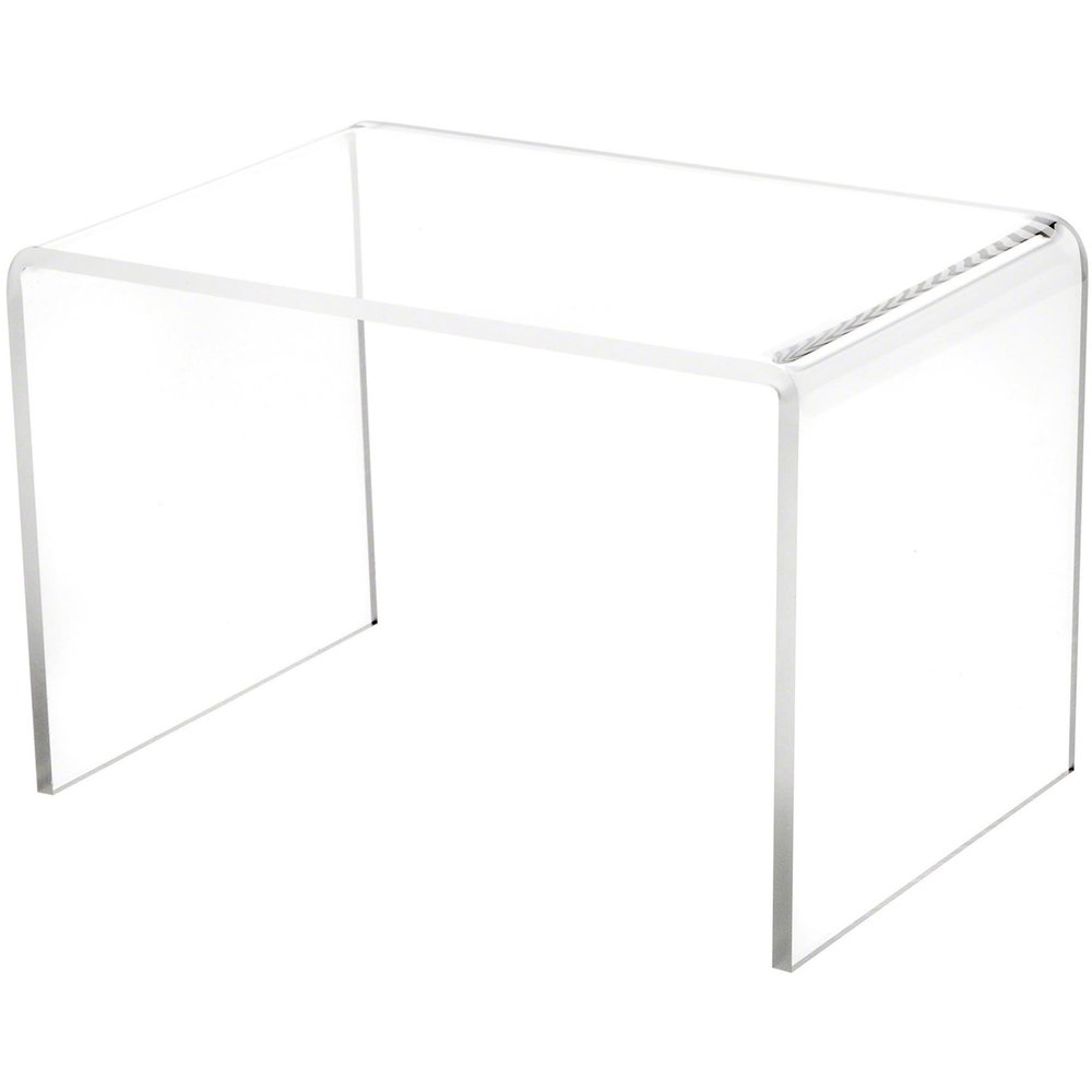 Plymor Clear Acrylic Rectangular Display Riser, 6" H x 9" W x 6" D (1/4" Thick) (6 Pack)