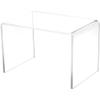 Plymor Clear Acrylic Rectangular Display Riser, 6" H x 9" W x 6" D (1/4" Thick) (6 Pack) view 1